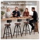 thumbnail image 2 of Taburete Silla Bar Cocina Piso Alto Madera Metal Estilo Industrial, 2 of 10