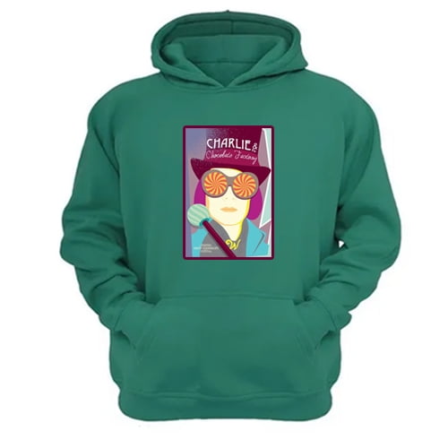 Polerón Canguro Wonka Verde Aguamarina Talla S Unisex