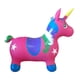 thumbnail image 2 of Unicornio Saltarín Inflable Con Sonido Fucsia Azul, 2 of 3