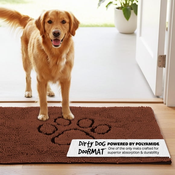 Tapete para Perro Sucio Dog Gone Smart Súper Absorbente Marrón