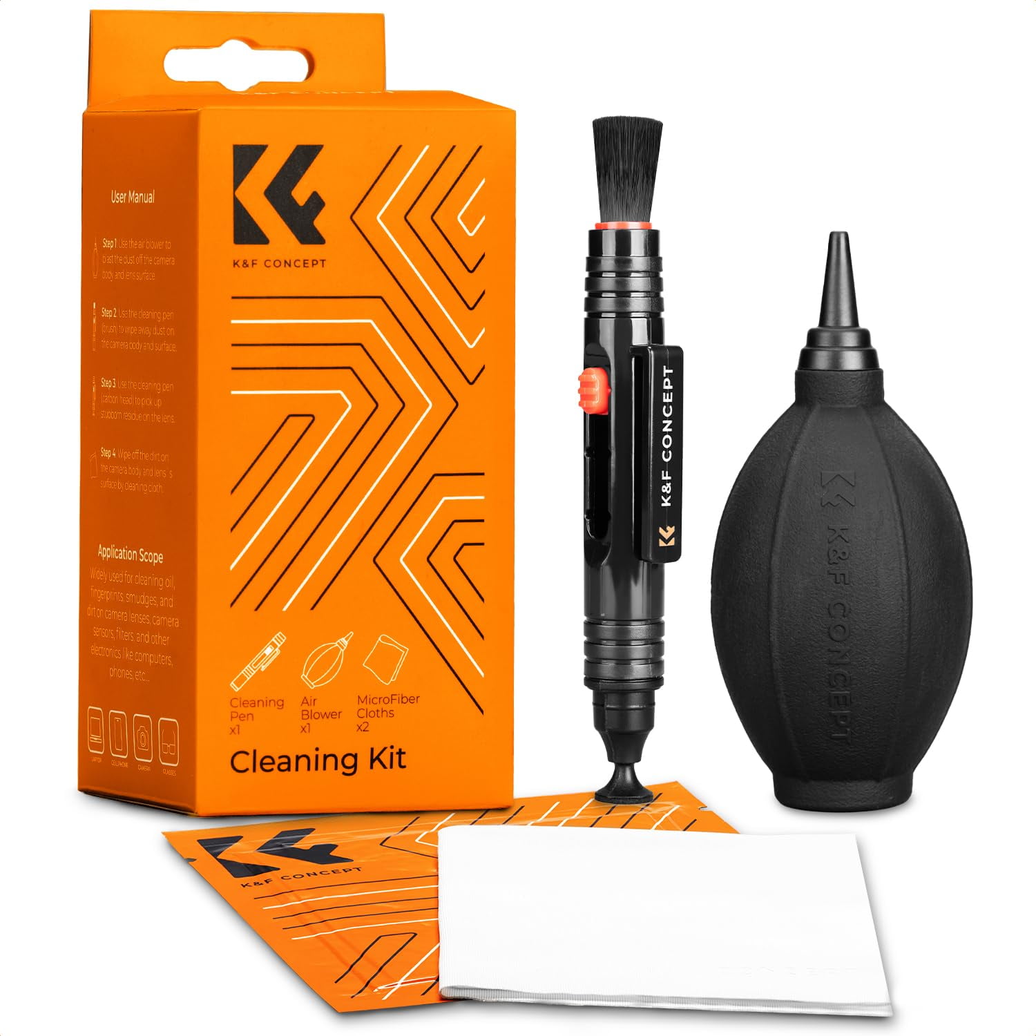 Kit De Limpieza De Cámara K&f Concept 4 En 1 Para Canon Nikon Sony