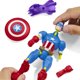 thumbnail image 4 of Figura de acción Marvel MixMashers Capitán América de 13 cm con Acc, 4 of 9