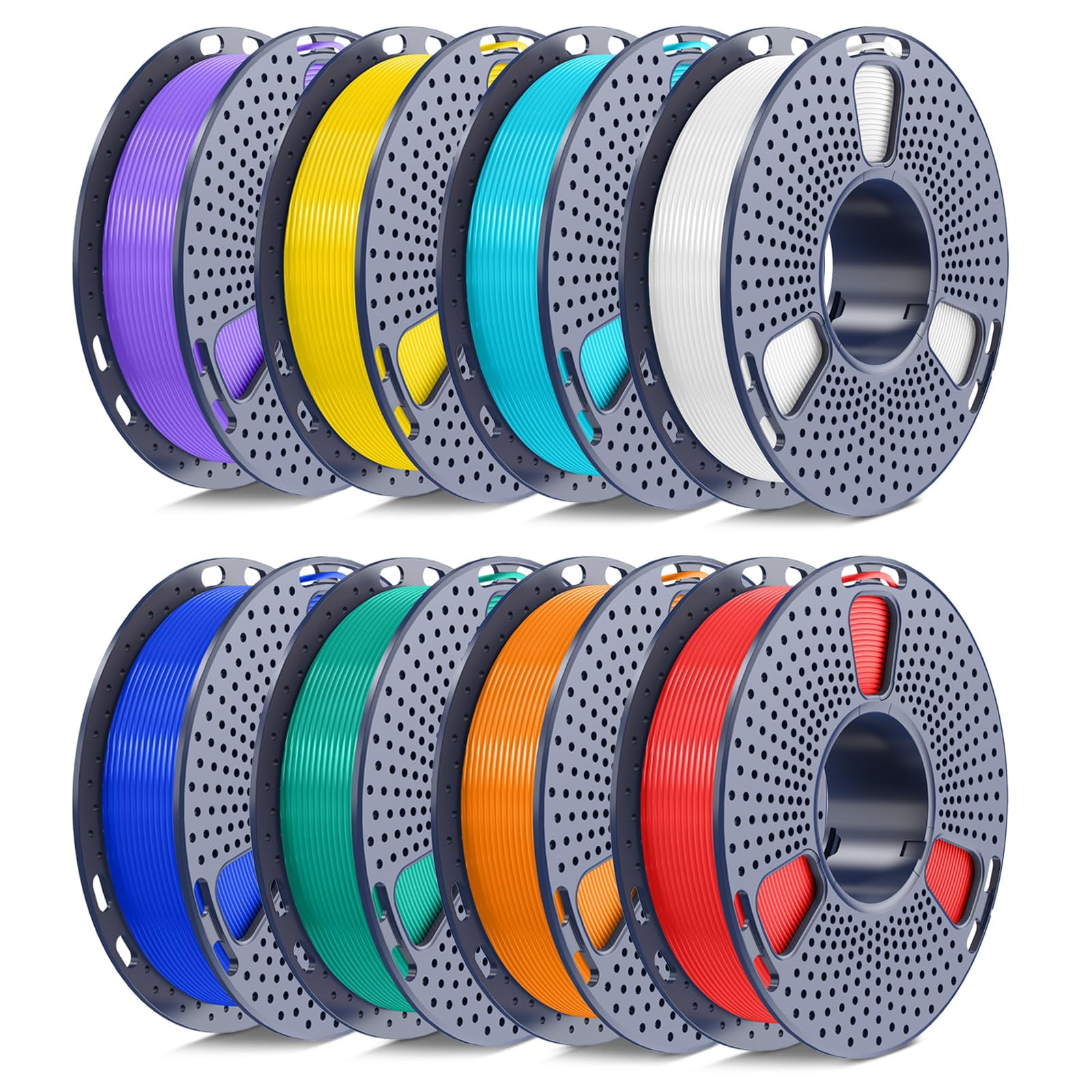 Yoopai - Filamento Para Impresora 3d Sunlu, 250 G, Pla, 1,75 Mm, Paquete De 8 Rollos