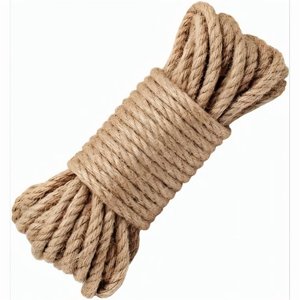 Genérico - Cuerda Cañamo Yute 10 Mts 8 Mm Soga Decoración Artesanías