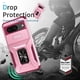 thumbnail image 4 of Funda Armada para Google Pixel 8 con Tapa Deslizante y Soporte Magnético Giratorio Rosa, 4 of 5