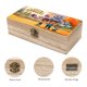 thumbnail image 3 of Spirit Rangers Caja Organizadora de Madera Rústica - Caja Decorativa Multifuncional para Escritorio, Hogar, Oficina, Joyas y Manualidades, 3 of 6