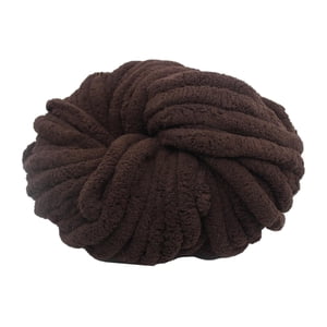 Magideal - Hilo Grueso De Chenilla, Hilo Súper Voluminoso, Hilo Grueso Lavable, Fibras Acrílicas Para Cama, Brazo De Ganchillo, Cojín Para Sofá Tejido Café