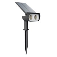 Macrotel - Foco Led Exterior Con Panel Solar Luz Natural