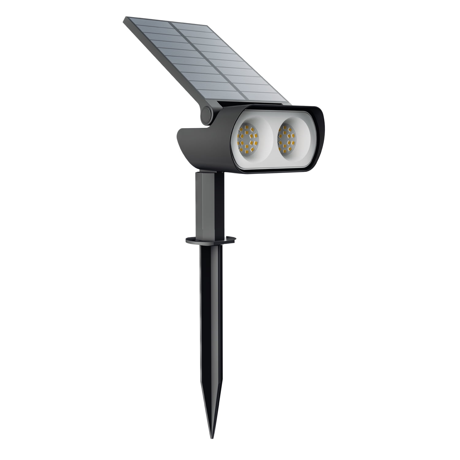 Macrotel - Foco Led Exterior Con Panel Solar Luz Natural
