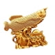 thumbnail image 3 of Figura de arowana de prosperidad según el Feng Shui, adorno escultórico de aleación, dragón dorado para decoración de dormitorio u oficina., 3 of 5
