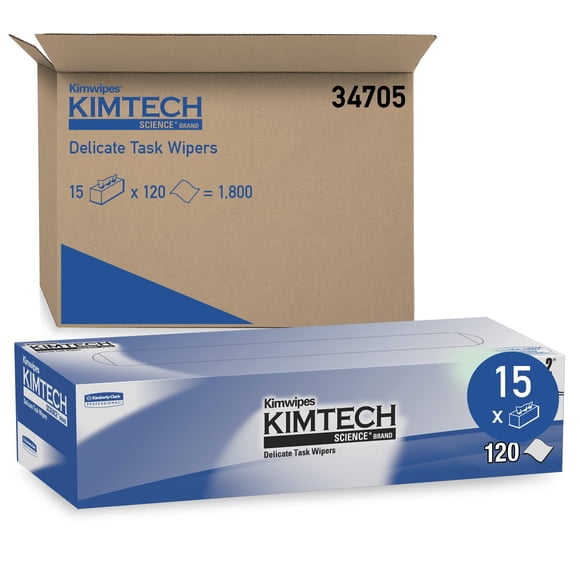 Toallitas Kimtech Kimtech de 2 capas, 120 unidades (caja de 15 cajas)