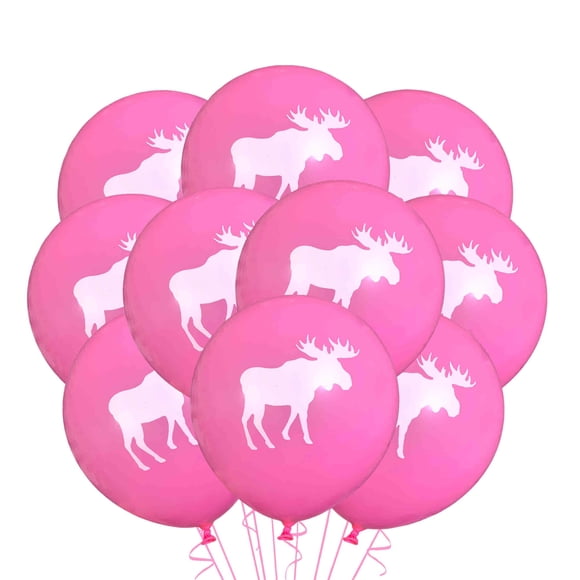 Globos De Látex Con Forma De Alce 12 Unidades De Colores 30 Cm