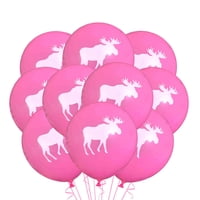 Malayan Products - Globos De Látex Con Forma De Alce, 12 Unidades De Colores, 30 Cm