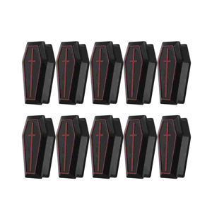 Magideal - 10 Piezas Mini Cajas De Ataúd Decoración De Halloween Estilo Gótico Artesanía Cajas De Baratijas Cajas De Almacenamiento De Joyería Para Mesa Interior