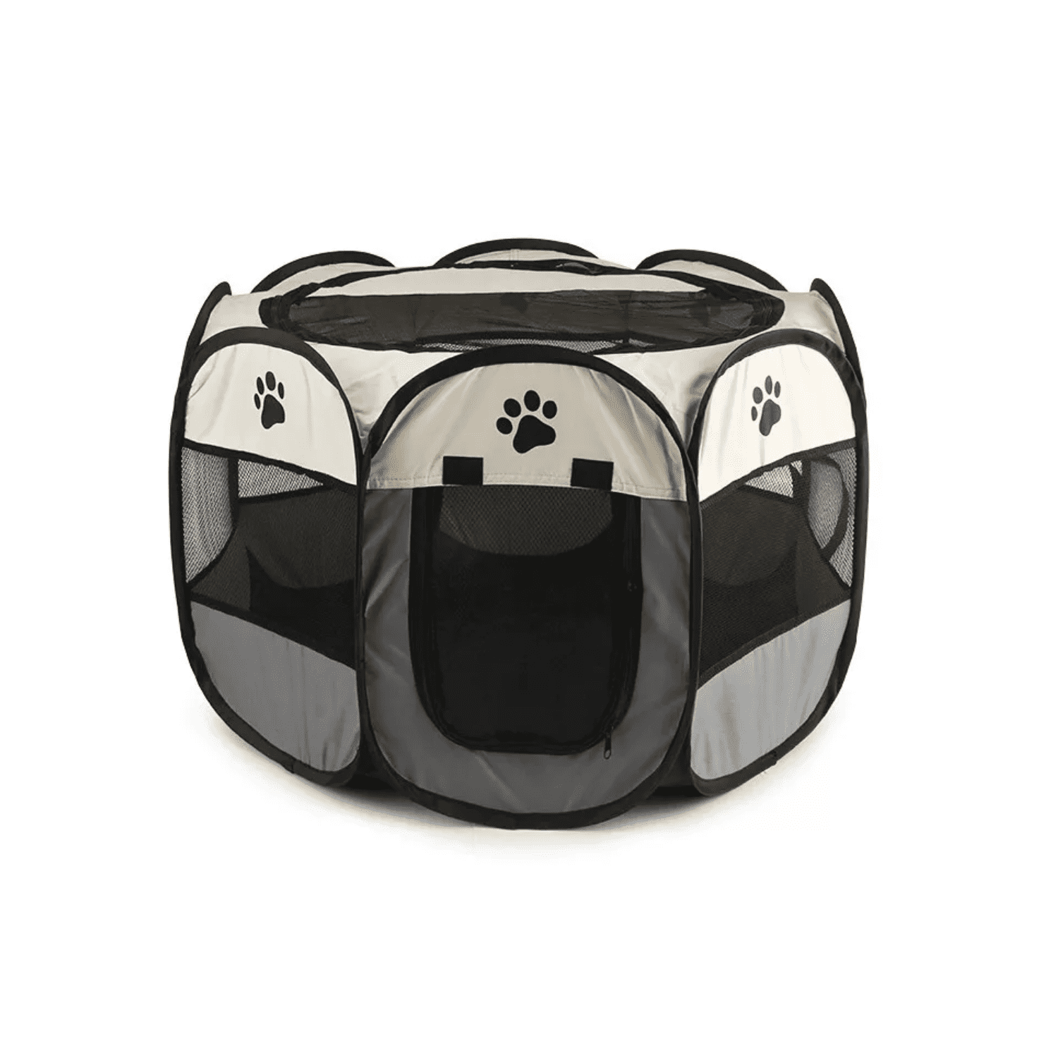 Importclick - Corral Mascotas Portátil Multifuncional Perros Gatos Talla L Gris