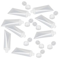 Ioensy - 50 Piezas Vacío Loción Cosmética Tubo Abs Exprimible Maquillaje Transparente