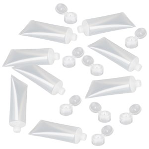 Ioensy - 50 Piezas Vacío Loción Cosmética Tubo Abs Exprimible Maquillaje Transparente