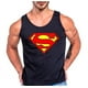 thumbnail image 2 of Polera Superman Superheroe Liga De La Justicia Tank Gym Talla 2xl Negro Hombre, 2 of 3