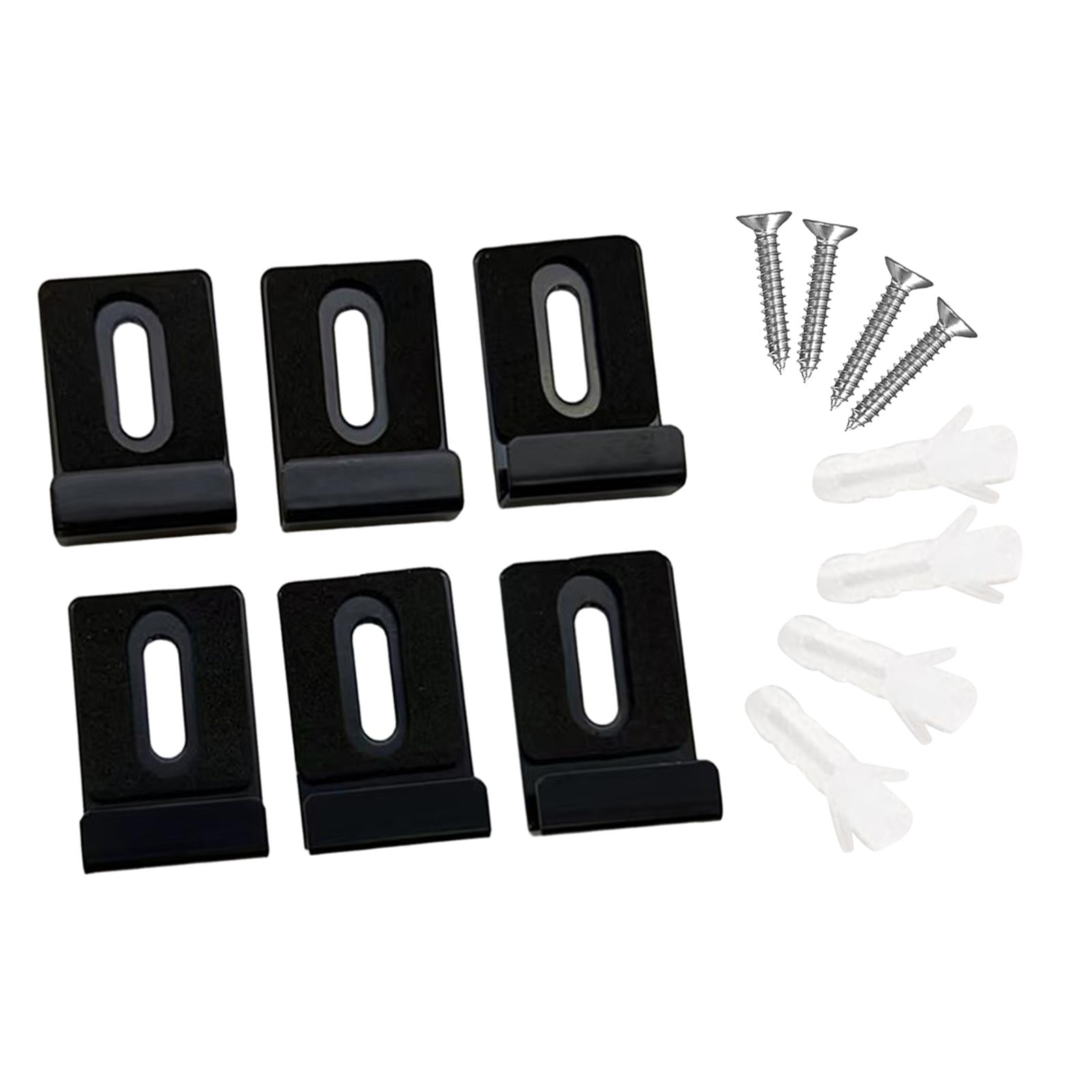 Bothyi - Kits De Clips Para Soporte De Espejo De 6 Piezas Con Tornillos Para Montaje En Pared De Exhibición De Azulejos