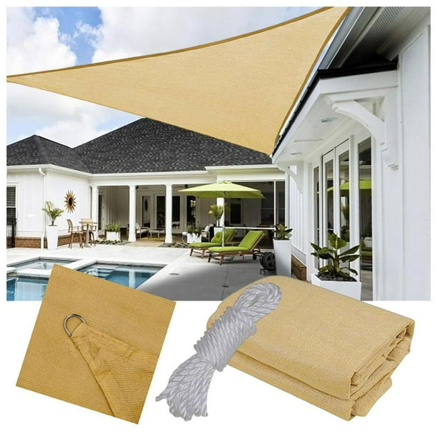 Toldo Vela Sombra Triangular 3.5x3.5x3.5 Metros Filtro Uv