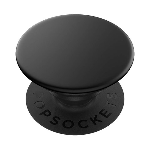 Empuñadura Popsockets Con Soporte Aluminio Negro