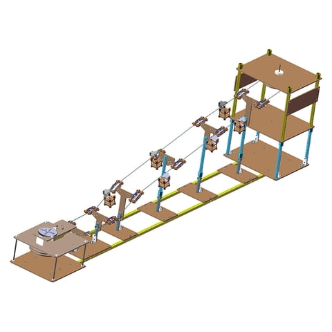 Bothyi - Juguete Educativo Con Sistema De Teleférico Turístico, Fácil De Montar Para Proyecto Escolar
