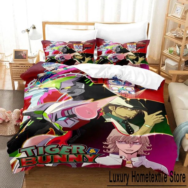 Tiger & Bunny Bedding Set Bed Set Adult Kid Bedroom Duvet cover Sets parure de lit Bed Bed Sheets