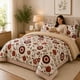 thumbnail image 1 of Cubrecama de Invierno Plush con Chiporro 2 Plazas Color Beige Floral, 1 of 3