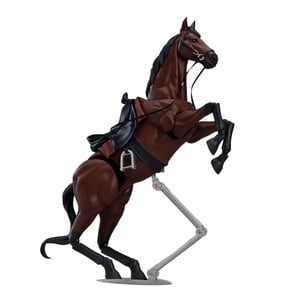 Bothyi - Figura De Caballo Modelo Pintado Figura Realista Juguete Educativo Escenas En Miniatura Marrón