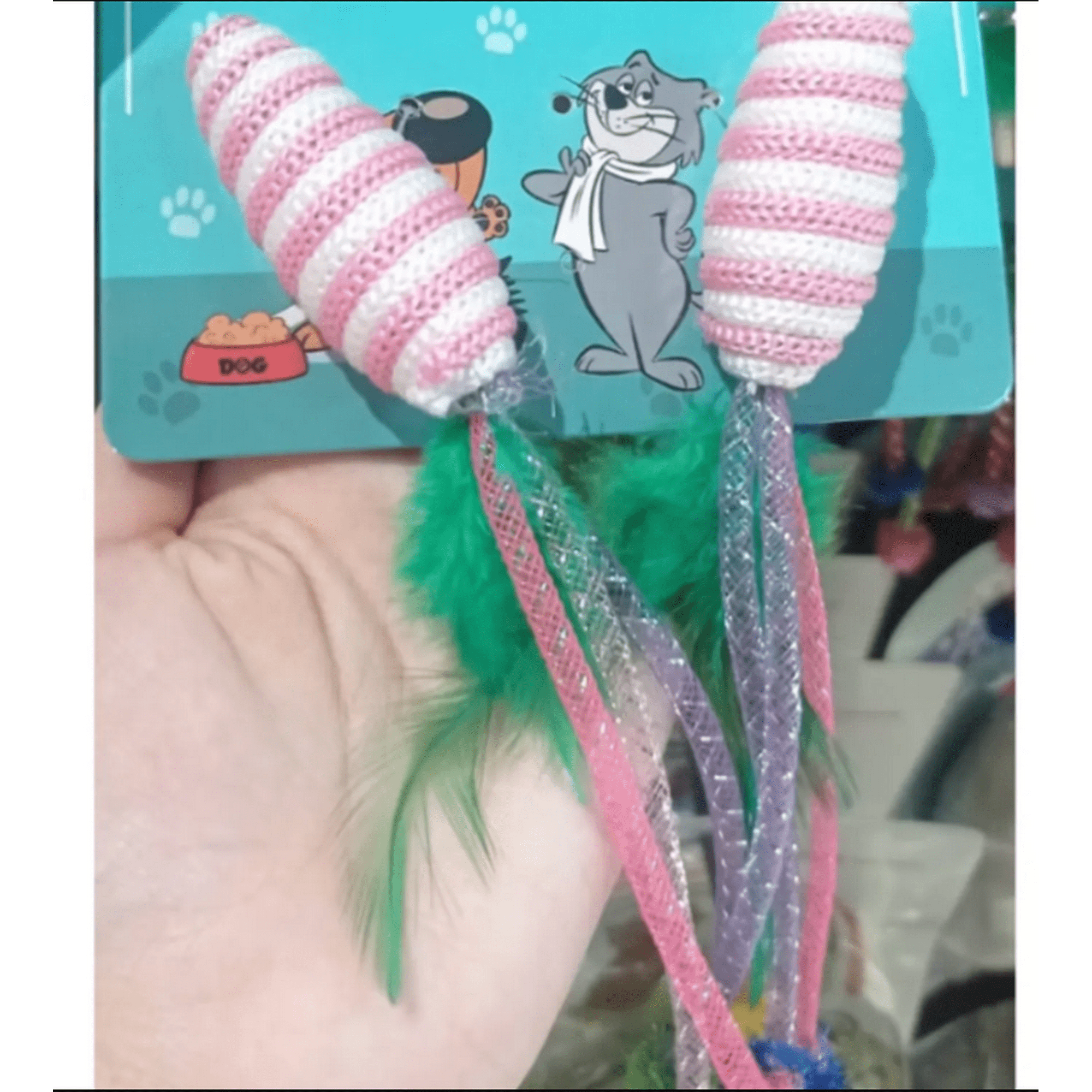 Genérico - Juguete Con Plumas Para Gatos Mascotas