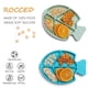 thumbnail image 3 of Plato de succión para bebés, platos de silicona con compartimentos para niños, platos portátiles para la primera etapa de alimentación, platos de succión para niños pequeños., 3 of 5