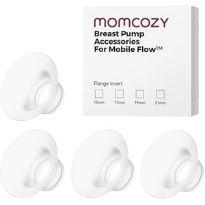 Momcozy Accesorios De Repuesto Para Extractor De Leche Mobile Flow | M9, Insertos De Brida De 21 Mm, 4 Piezas