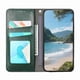 thumbnail image 2 of Funda tipo cartera para Samsung Galaxy A57 de piel con cierre magnético, ranuras para tarjetas y correa para la muñeca Verde, 2 of 6