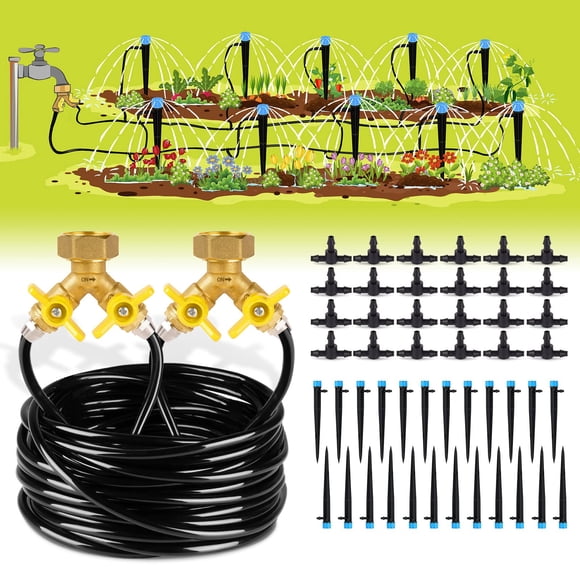 Kit de Riego por Goteo HIRALIY 30 m Sistema de Riego Automático