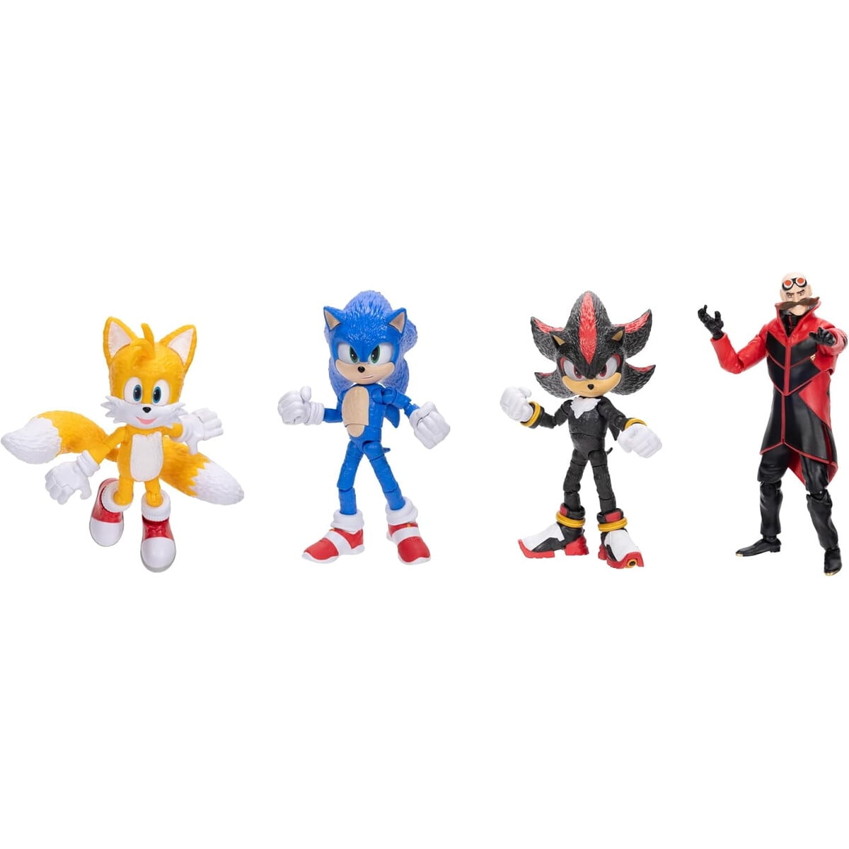 Jakks Pacific - Figuras Sonic The Hedgehog 3 Pack 4 Jakks 12cm Articuladas