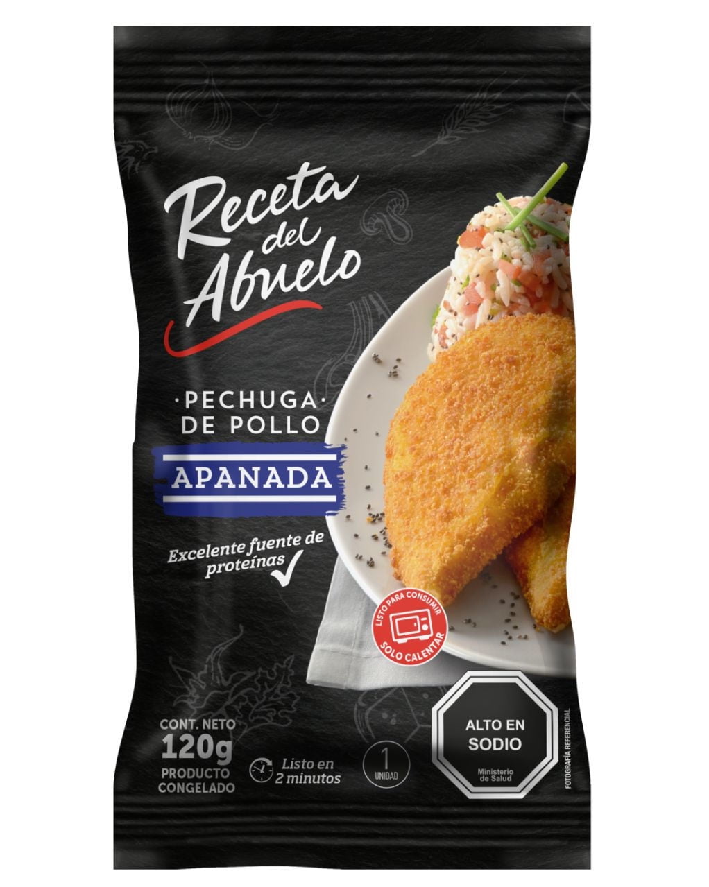 Pechuga De Pollo Apanada 120 gr Receta del Abuelo