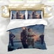 thumbnail image 5 of Loch Muerto Conjunto de sábanas temático, trío de piezas, cómodo y amigable con la piel, diseño único, regalo de decoración para el hogar para familiares, amigos y fans,173cm *218cm, 5 of 6