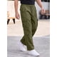 thumbnail image 4 of INSPIRE CHIC Pantalones Cargo de Trabajo al Aire Libre para Hombre con Múltiples Bolsillos y Pierna Recta XL Verde Oliva, 4 of 5