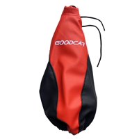 Jj Group - Funda Cubre Palanca Cambio Cuero Rojo Negro