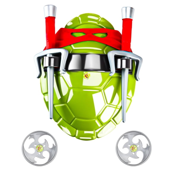 Set de disfraz de superhéroe BUUFAN con forma de caparazón de tortuga para niños, color rojo