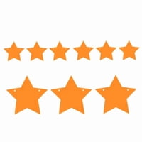 Genérico - Guirnalda Estrella 3M Naranjo Fluor X 1 Uni