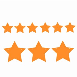 Genérico - Guirnalda Estrella 3M Naranjo Fluor X 1 Uni