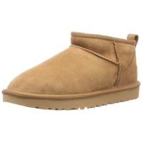 Bota Ugg Classic Ultra Mini Para Mujer, Color Castaño, Talla 07
