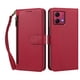 thumbnail image 1 of Funda Tipo Billetera para Motorola Moto G84 5G con Soporte y Bolsillo con Cierre Rojo, 1 of 1