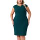thumbnail image 1 of Agnes Orinda Trajes de Halloween para Mujeres Tallas Grandes Vestido Ajustado de Escuela Colegio con Cuello en V Sin Mangas Casual Midi Lápiz con Cremallera 2X Verde Oscuro, 1 of 7