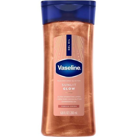 Gel Aceite Corporal Vaseline Sunlit Glow Vainilla Cacao 200ml