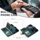 thumbnail image 4 of Para Samsung Galaxy S21 Plus 5G Funda Tipo Billetera, 9 Ranuras para Tarjetas Bloqueo RFID Bolso Cruzado Cubierta de Cuero, Bolsillo con Cierre, Correa de Muñeca y Hombro Desmontable, Funda, 4 of 11