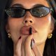 thumbnail image 2 of Lentes GUVIVI GV13137 ovalados pequeños 100 UV cat eye, 2 of 3