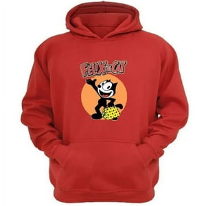 Genérico - Polerón Canguro El Gato Felix Rojo Talla M Unisex