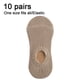 thumbnail image 2 of 10 pares de calcetines tobilleros finos de corte bajo para mujer, calcetines casuales de color liso., 2 of 5